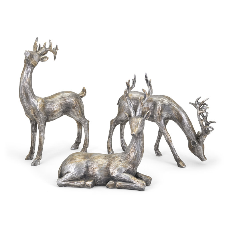 The Holiday Aisle 3 Piece Christmas Reindeer Set & Reviews Wayfair